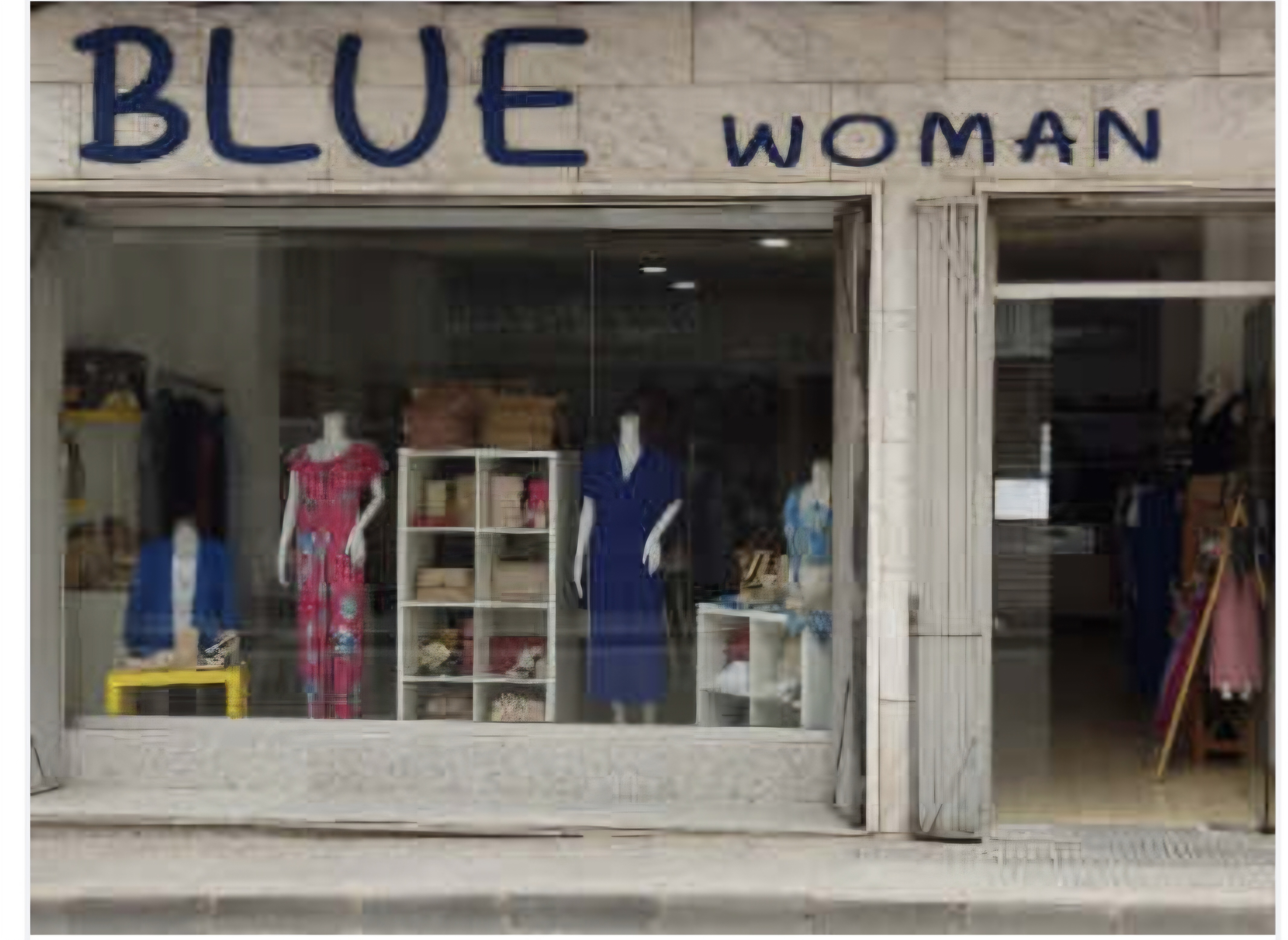 Blue woman